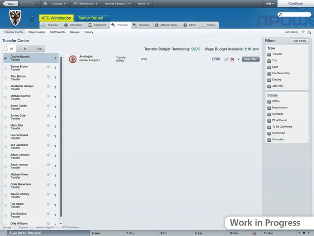 Скриншот 2 — Football Manager 2012