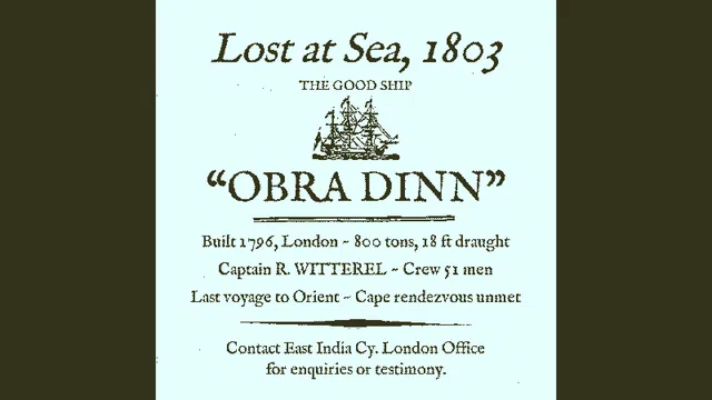 Скриншот 3 — Return of the Obra Dinn