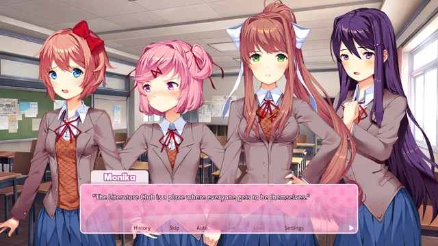 Скриншот 1 — Doki Doki Literature Club Plus!