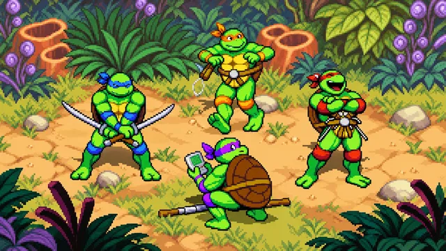 Скриншот 3 — Teenage Mutant Ninja Turtles: Shredder's Revenge