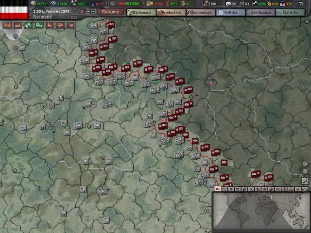 Скриншот 2 — Hearts of Iron III