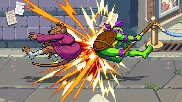 Скриншот 2 — Teenage Mutant Ninja Turtles: Shredder's Revenge