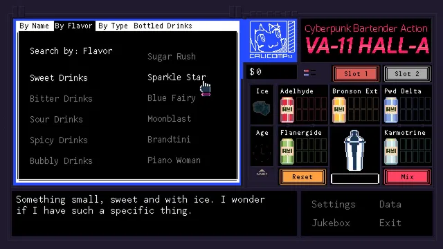 VA-11 Hall-A: Cyberpunk Bartender Action — обложка игры