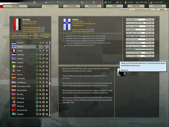 Скриншот 3 — Arsenal of Democracy: A Hearts of Iron Game
